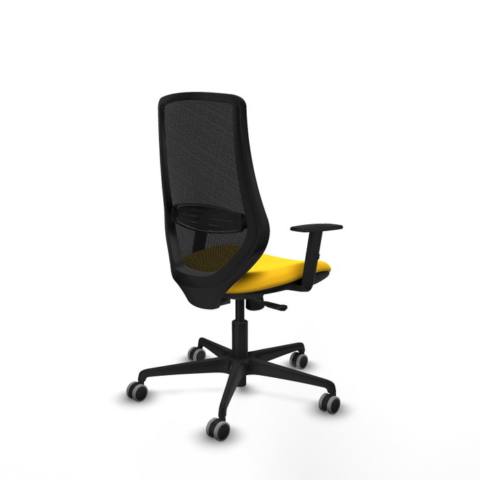 PIQUERAS Y CRESPO Silla de oficina Mardos Amarillo y Negro