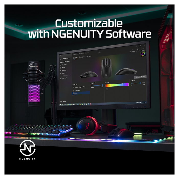 HyperX Pulsefire Haste 2 Wireless Black Ratón Gaming Inalámbrico