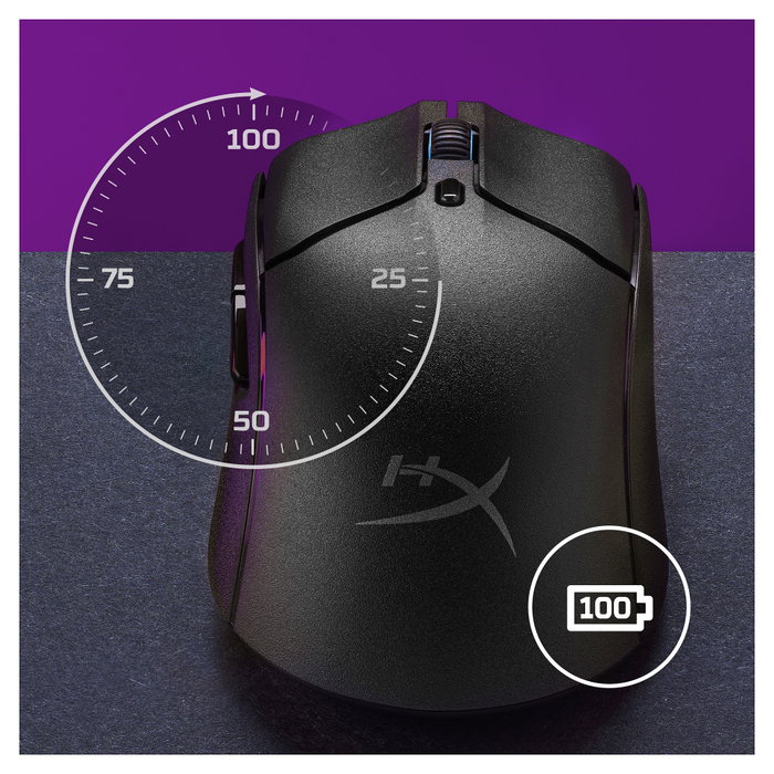 HyperX Pulsefire Haste 2 Wireless Black Ratón Gaming Inalámbrico