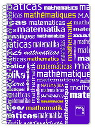 Bloc Pacsa Asignaturas Tapa Pp Fº 80H Cuadric.4X4 90G Matematicas (Set de 4)