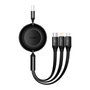 Baseus Bright Mirror 2 Series Cable de Datos Retráctil 66W 1,1m Negro