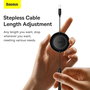 Baseus Bright Mirror 2 Series Cable de Datos Retráctil 66W 1,1m Negro