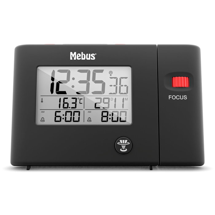 Mebus 25795 Despertador con Control por Radio y Proyección