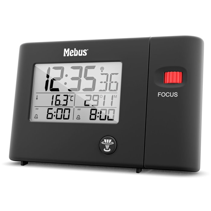 Mebus 25795 Despertador con Control por Radio y Proyección