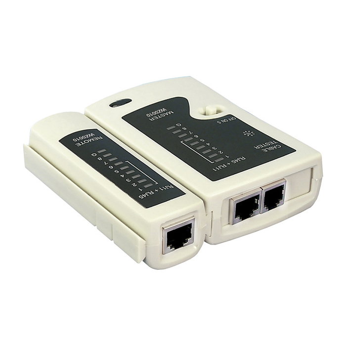 LogiLink Probador de cables RJ11, RJ12 y RJ45 con unidad remota