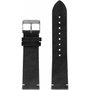 Watxandco Correa de Cuero Negra 44mm
