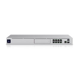 Ubiquiti UDM-Pro Cloud Gateway Unifi, Rack 1U, 11 Puertos (9x1GbE, 2x10G SFP+), Firewall, IDS/IPS 3.5Gbps, NVR HDD, VPN Site-to-Site