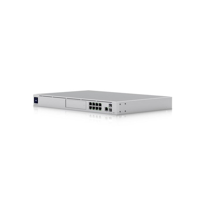 Ubiquiti UDM-Pro Cloud Gateway Unifi, Rack 1U, 11 Puertos (9x1GbE, 2x10G SFP+), Firewall, IDS/IPS 3.5Gbps, NVR HDD, VPN Site-to-Site