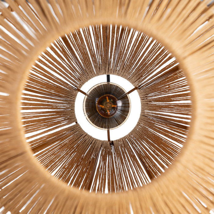 Lámpara Techo Natural Cuerda de Papel 30 X 30 X 40 cm