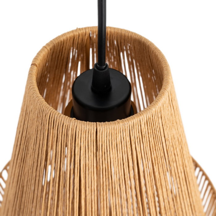 Lámpara Techo Natural Cuerda de Papel 30 X 30 X 40 cm