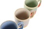 DKD Home Decor Juego de Tazas de Porcelana Esmaltada 400ml Surtido