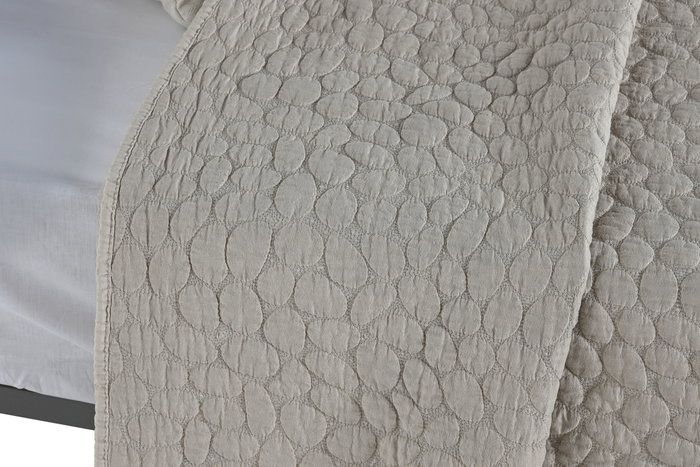 DKD Home Decor Colcha Linen Collection Beige 260 x 180 cm (2 Unidades) DKD Home Decor Colcha Linen Collection Beige 260 x 180 cm (2 Unidades)