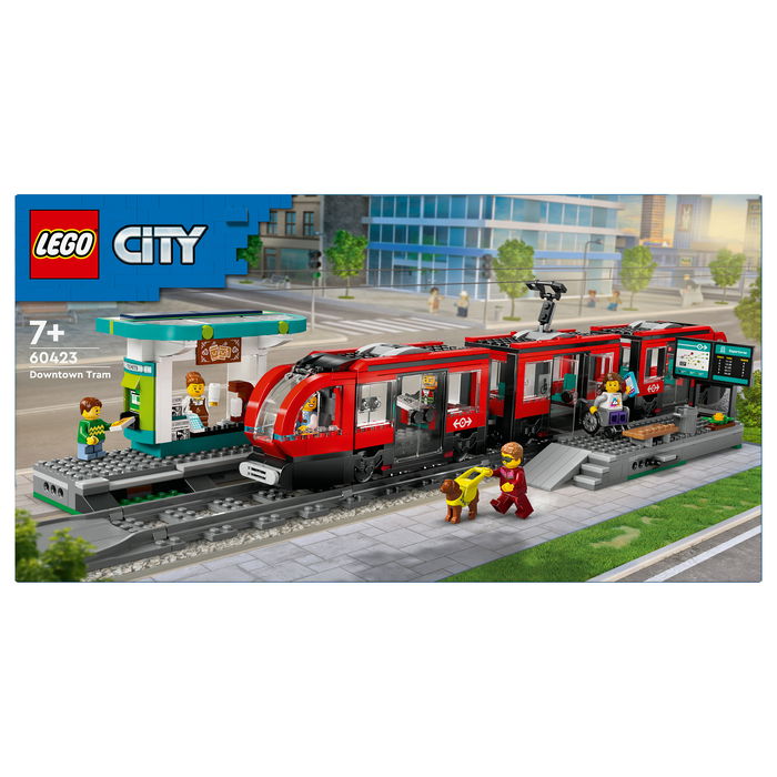 LEGO 60423 City Tranvía y Estación del Centro, Juego de Construcción, 811 Piezas, 7+ Años LEGO 60423 City Tranvía y Estación del Centro, Juego de Construcción, 811 Piezas, 7+ Años