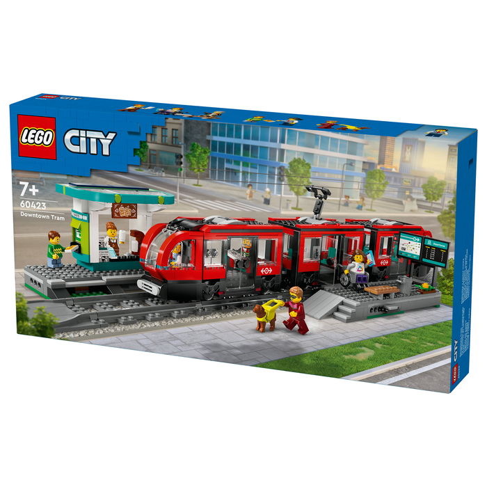 LEGO 60423 City Tranvía y Estación del Centro, Juego de Construcción, 811 Piezas, 7+ Años LEGO 60423 City Tranvía y Estación del Centro, Juego de Construcción, 811 Piezas, 7+ Años