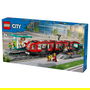 LEGO 60423 City Tranvía y Estación del Centro, Juego de Construcción, 811 Piezas, 7+ Años