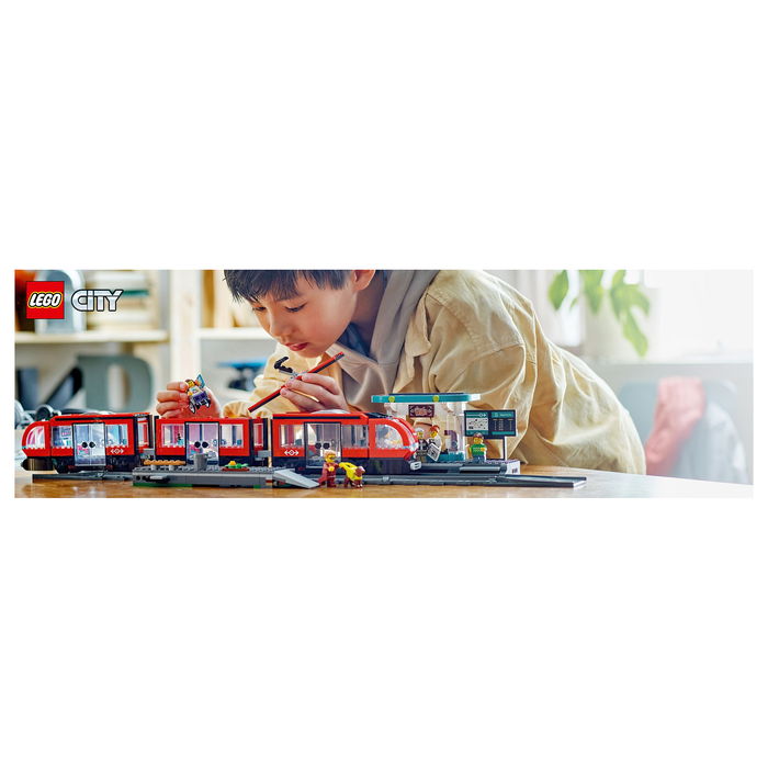 LEGO 60423 City Tranvía y Estación del Centro, Juego de Construcción, 811 Piezas, 7+ Años LEGO 60423 City Tranvía y Estación del Centro, Juego de Construcción, 811 Piezas, 7+ Años