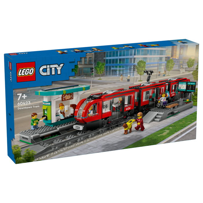 LEGO 60423 City Tranvía y Estación del Centro, Juego de Construcción, 811 Piezas, 7+ Años LEGO 60423 City Tranvía y Estación del Centro, Juego de Construcción, 811 Piezas, 7+ Años