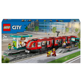 LEGO 60423 City Tranvía y Estación del Centro, Juego de Construcción, 811 Piezas, 7+ Años