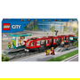 LEGO 60423 City Tranvía y Estación del Centro, Juego de Construcción, 811 Piezas, 7+ Años