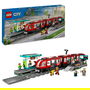 LEGO 60423 City Tranvía y Estación del Centro, Juego de Construcción, 811 Piezas, 7+ Años