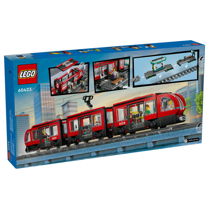 LEGO 60423 City Tranvía y Estación del Centro, Juego de Construcción, 811 Piezas, 7+ Años LEGO 60423 City Tranvía y Estación del Centro, Juego de Construcción, 811 Piezas, 7+ Años