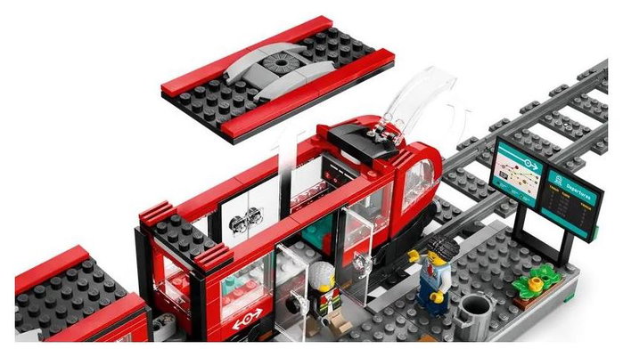 LEGO City 60423 Tranvía y Estación del Centro LEGO City 60423 Tranvía y Estación del Centro