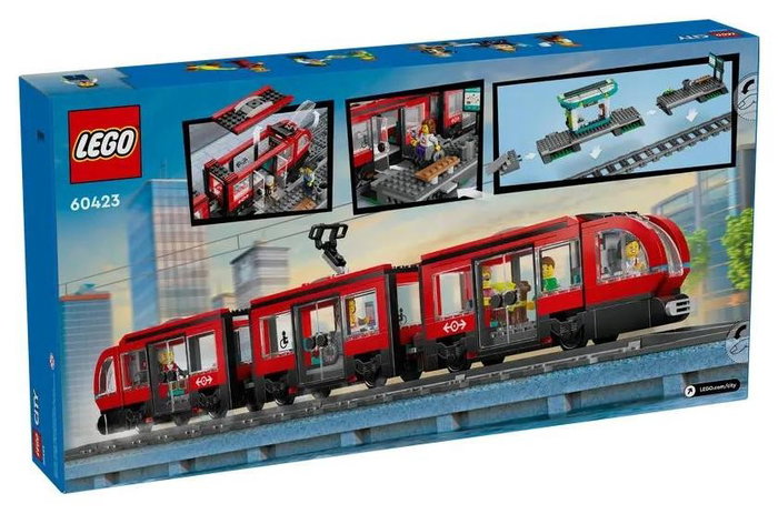 LEGO City 60423 Tranvía y Estación del Centro LEGO City 60423 Tranvía y Estación del Centro