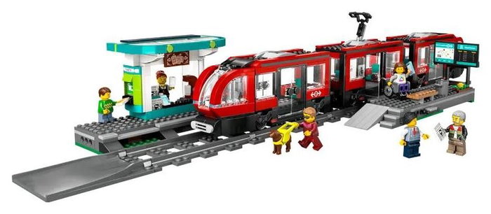 LEGO City 60423 Tranvía y Estación del Centro LEGO City 60423 Tranvía y Estación del Centro