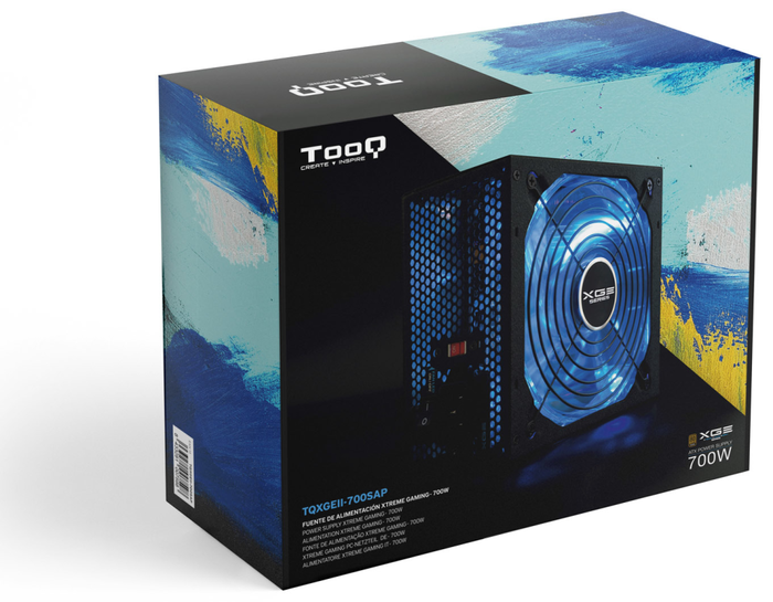 Tooq Fuente de Alimentación Gaming XGE II 700W 80 PLUS Bronze Negro