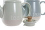 DKD Home Decor Pasteles lianfeng Tetera Verde Menta y Azul Gres 12 x 16.5 x 22.5 cm (2 Unidades)