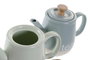 DKD Home Decor Pasteles lianfeng Tetera Verde Menta y Azul Gres 12 x 16.5 x 22.5 cm (2 Unidades)