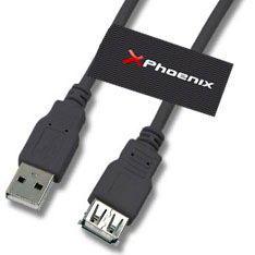Phoenix technologies Cable USB Macho a Hembra USB 2.0
