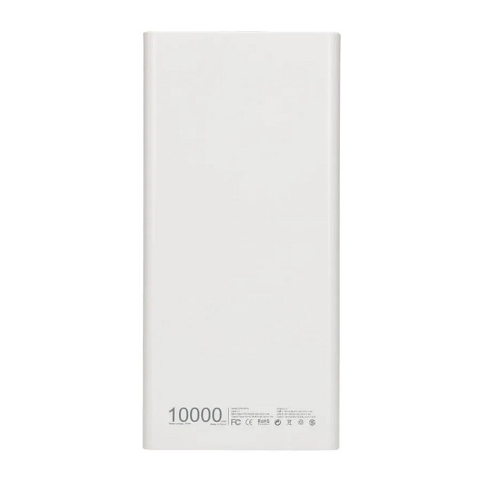 Extralink EPB-067W Powerbank 10000mAh Blanco, Carga Rápida, USB-C