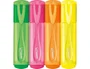 MAPED Neon Glitter Pack de 4 Rotuladores Fluorescentes con Purpurina, Colores Surtidos