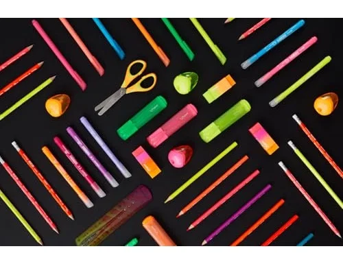MAPED Neon Glitter Pack de 4 Rotuladores Fluorescentes con Purpurina, Colores Surtidos MAPED Neon Glitter Pack de 4 Rotuladores Fluorescentes con Purpurina, Colores Surtidos