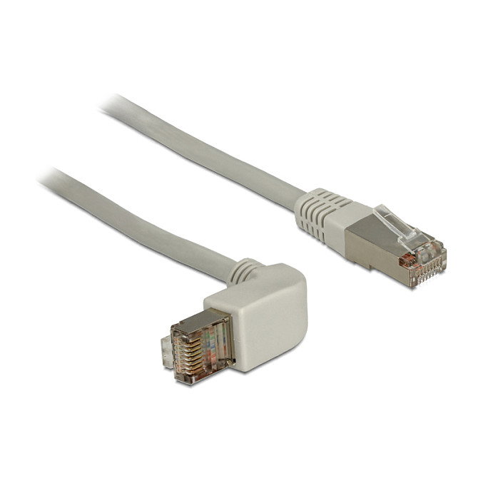 DELOCK Cable de red Patch cord Cat 6a S/FTP 0,5 m Gris