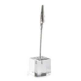 TABLECRAFT - CH5/6 - Pack de 6 unidades - Tarjetero con base cuadrada - 2,5 x 2,5 x 1,5 cm - Transparente