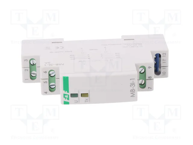 F&F Transductor de corriente para raíl DIN 0÷285VAC, 0÷400VDC