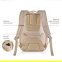 Miquelrius MR19564 Mochila Mediana Beige Bag To Work Poliéster Repelente al Agua con Compartimento para Portátil hasta 16” y Tablet