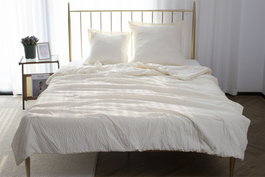 DKD Home Decor Colcha de Poliéster Blanco 230x260 cm