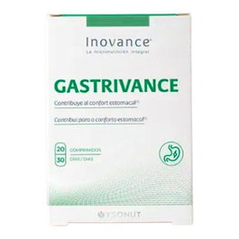 INOVANCE Gastrivance 20 20 Comp. Regaliz, Jengibre, Calcio y Vitamina B2 para el Confort Digestivo