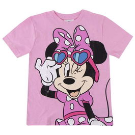 Cerdá Camiseta Corta Minnie Niña 3 Años Verano Algodón Manga Corta Estampada
