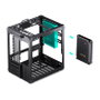 Jonsbo C6 Mini-Tower Micro-ATX con asa de transporte, negro