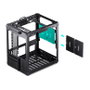 Jonsbo C6 Mini-Tower Micro-ATX con asa de transporte, negro