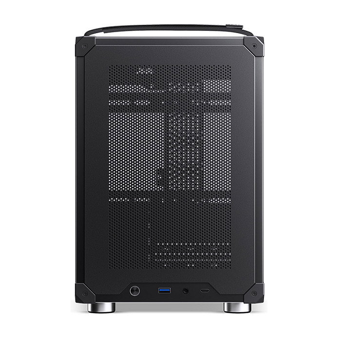 Jonsbo C6 Mini-Tower Micro-ATX con asa de transporte, negro