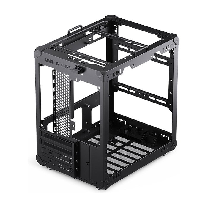 Jonsbo C6 Mini-Tower Micro-ATX con asa de transporte, negro