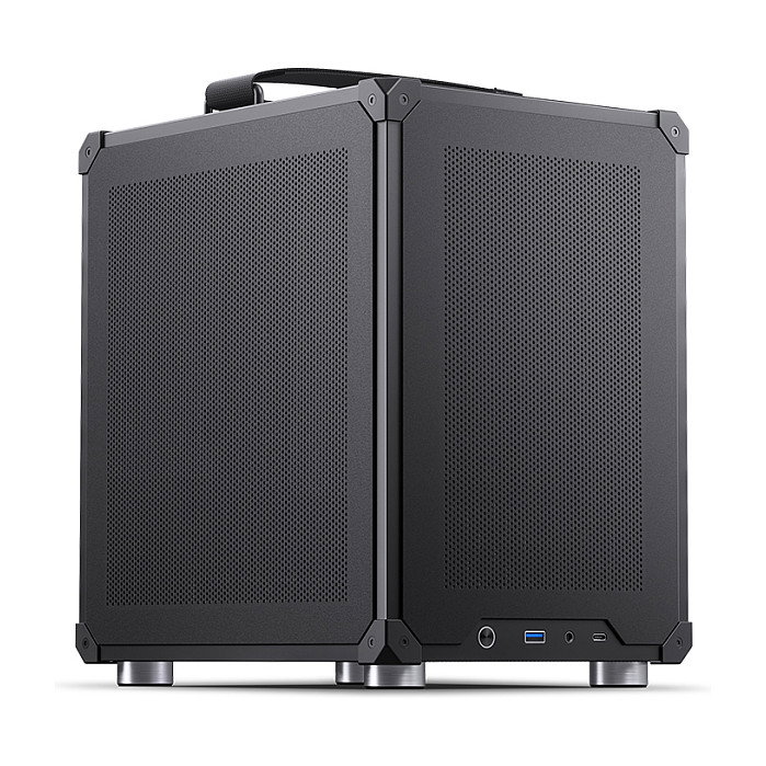 Jonsbo C6 Mini-Tower Micro-ATX con asa de transporte, negro