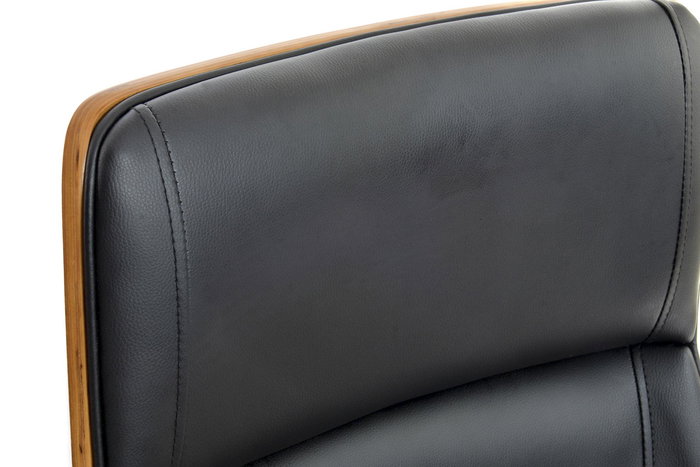 DKD Home Decor Silla Black office Moderno Negro Marron 65.5 x 118 x 60 cm