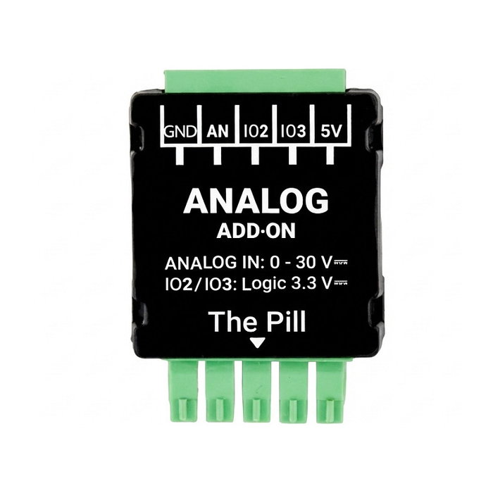 Shelly The Pill Analog 0-30 V Add-on Shelly The Pill Analog 0-30 V Add-on