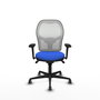 PIQUERAS Y CRESPO Silla de oficina Jorquera Azul y Blanco